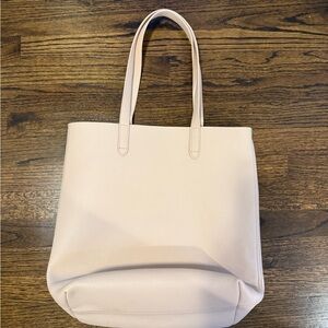 Cuyana Tall Leather Tote in Blush
